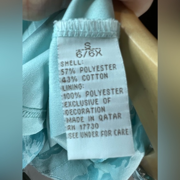 Girls Blue Cherokee Soft Floral Dress - Size 6 - Picture 3 of 4